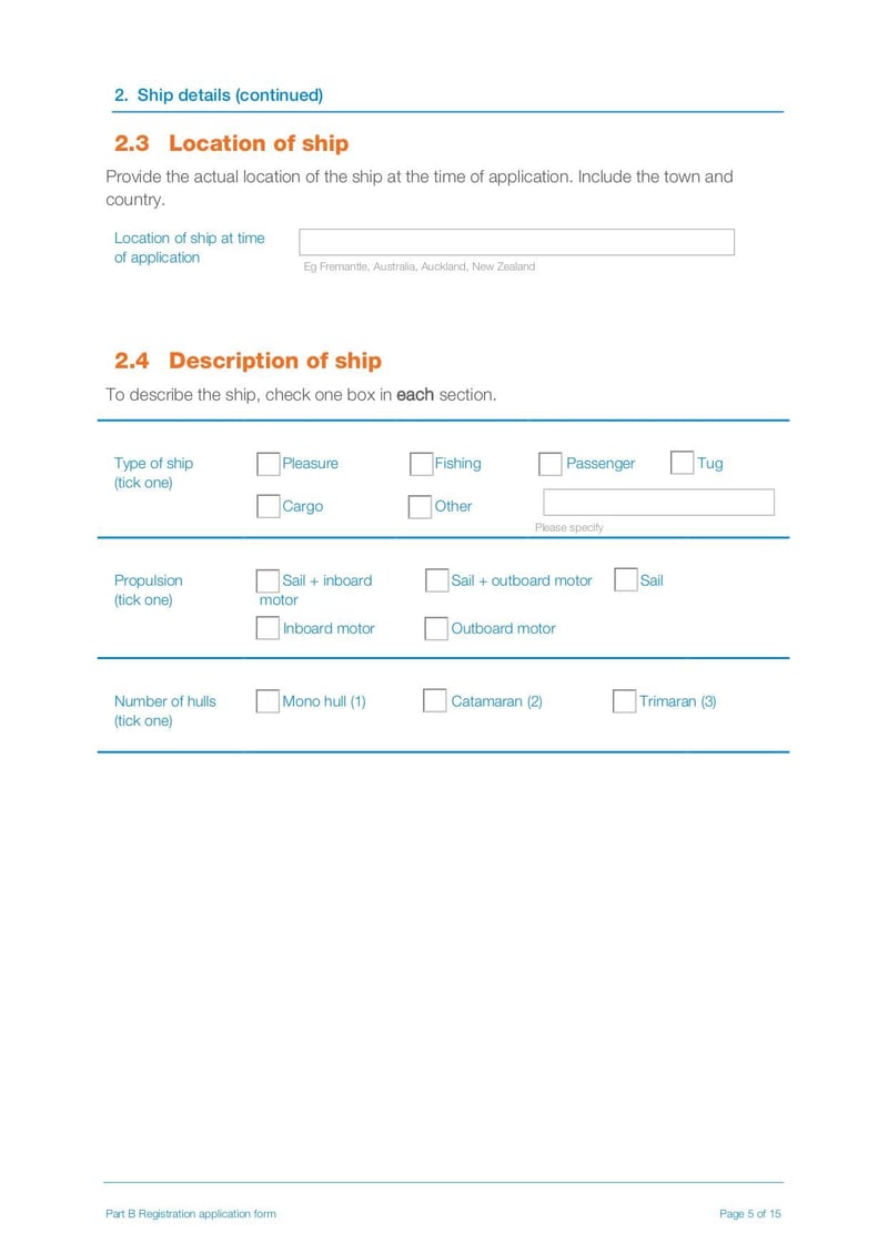 Large thumbnail of Part B Registration Application (SR3) - Jul 2019