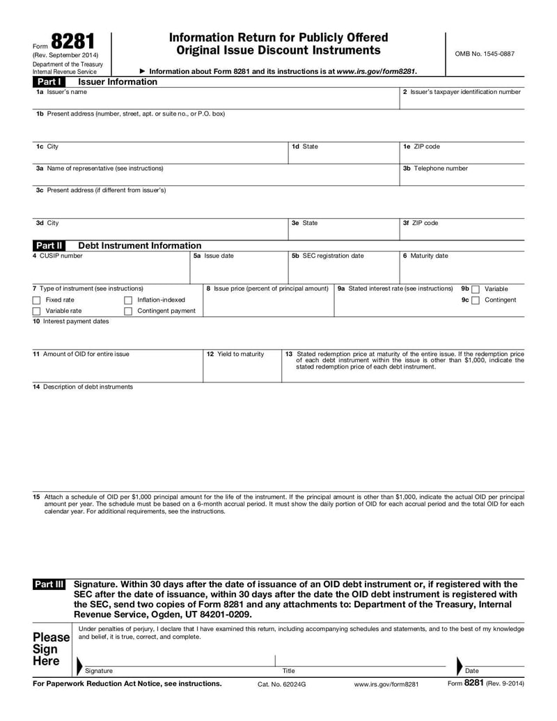 Large thumbnail of Form 8281 - Sep 2014