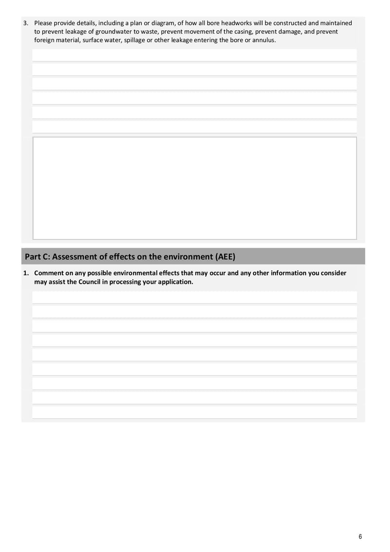 Large thumbnail of Form 6b Land Use Consent Application to Construct or Alter a Bore - Mar 2021
