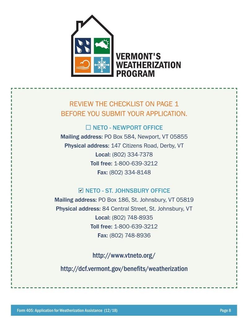 Large thumbnail of NETO Form 405 (2018)