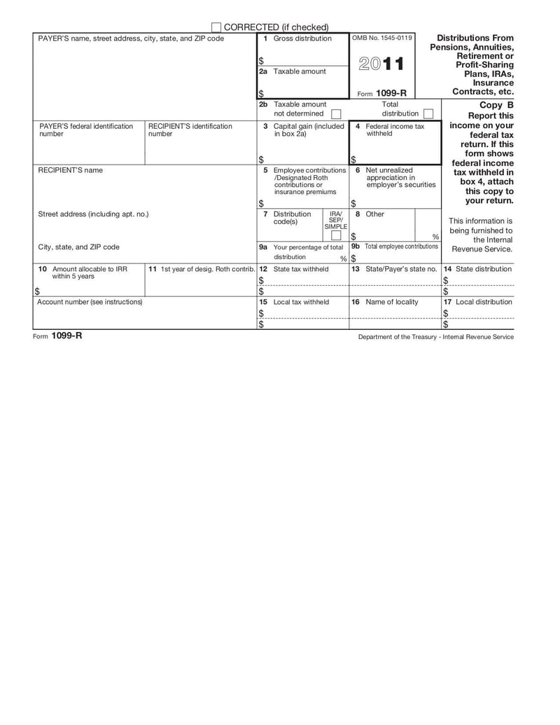 Large thumbnail of Form 1099-R - Sep 2016
