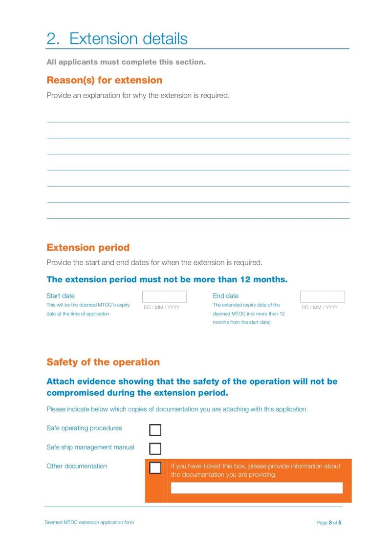 Large thumbnail of Application Form to Extend the Expirty Date of Deemed MTOC - Oct 2015
