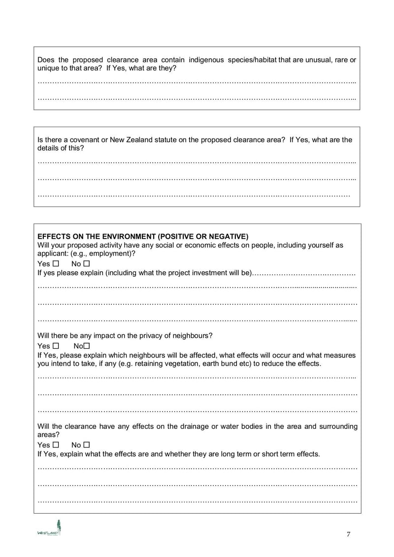 Large thumbnail of Application Form Vegetation Clearance - Nov 2017
