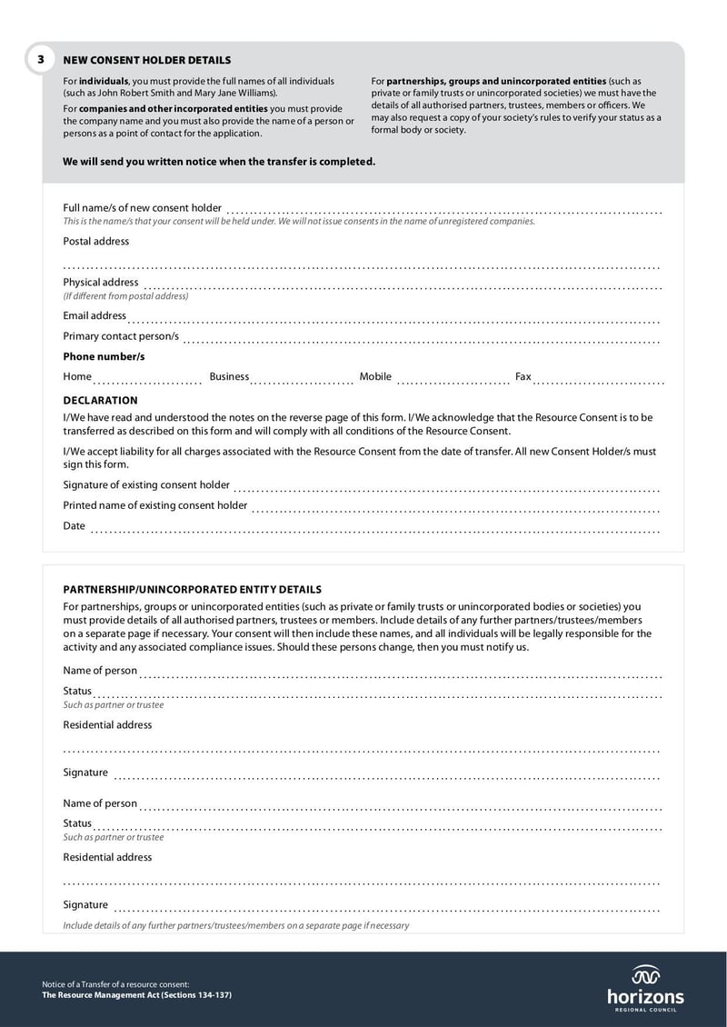 Large thumbnail of Notice of Transfer of a Resource Consent - Oct 2018
