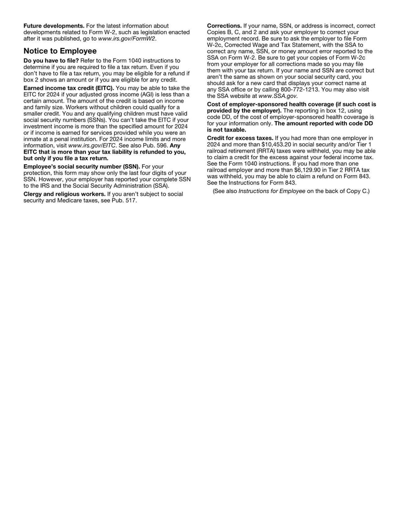 Form W-2 (2024) | Fill and sign with Lumin