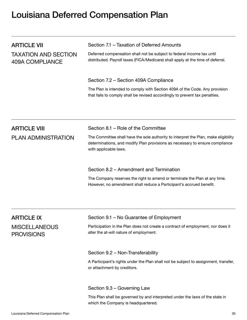 Louisiana Deferred Compensation Plan for enrollment, contribution changes or beneficiary updates