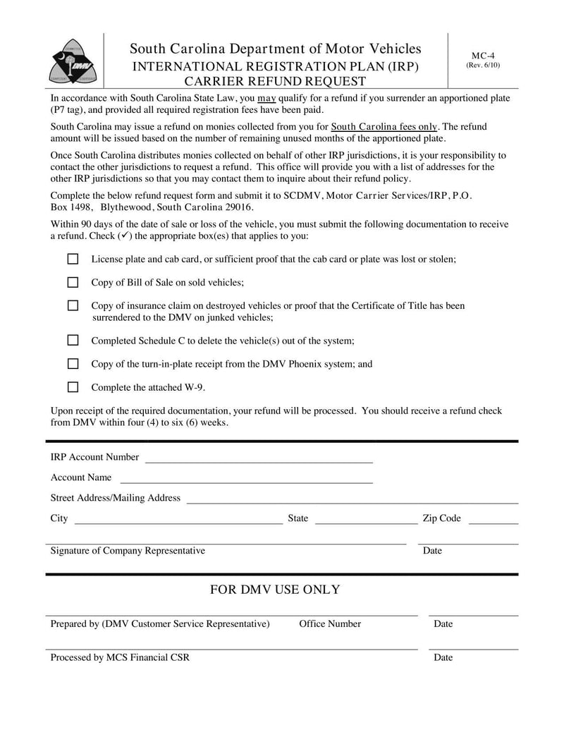 Large thumbnail of Form MC-4