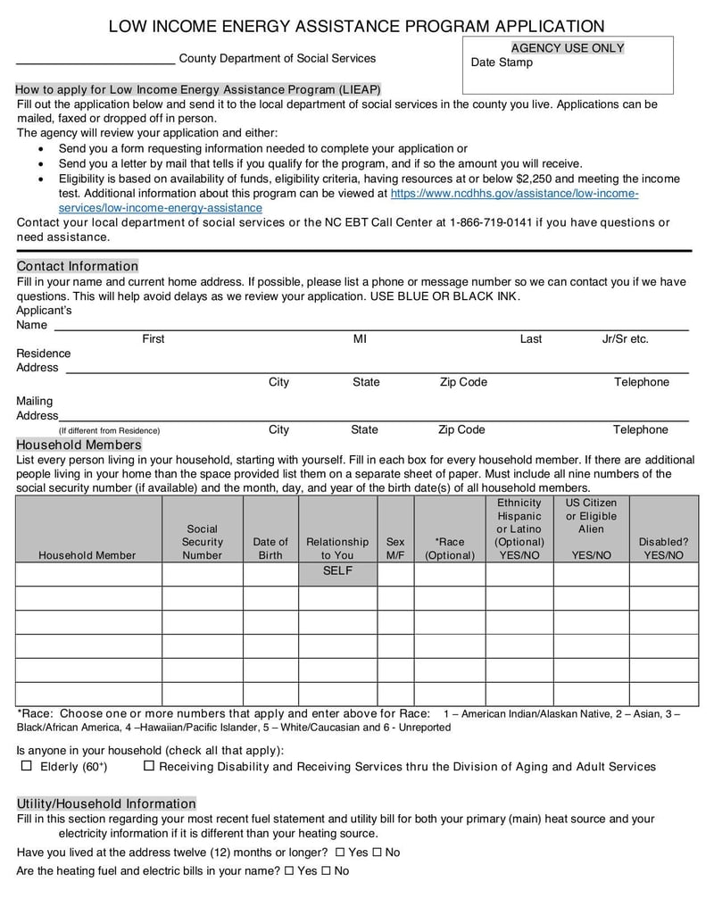 Large thumbnail of Low Income Energy Assistance Program Application (Form DSS-8178L) - Nov 2018
