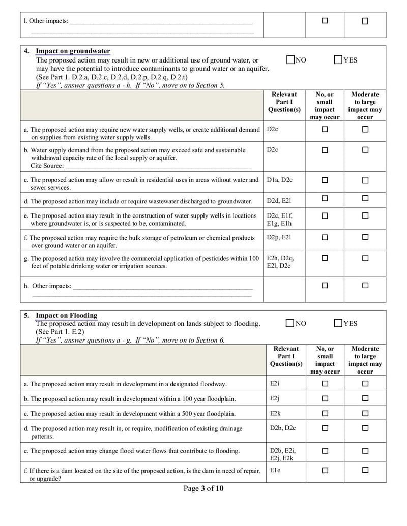 Large thumbnail of Full Environmental Assessment Form Part 2 - Oct 2013