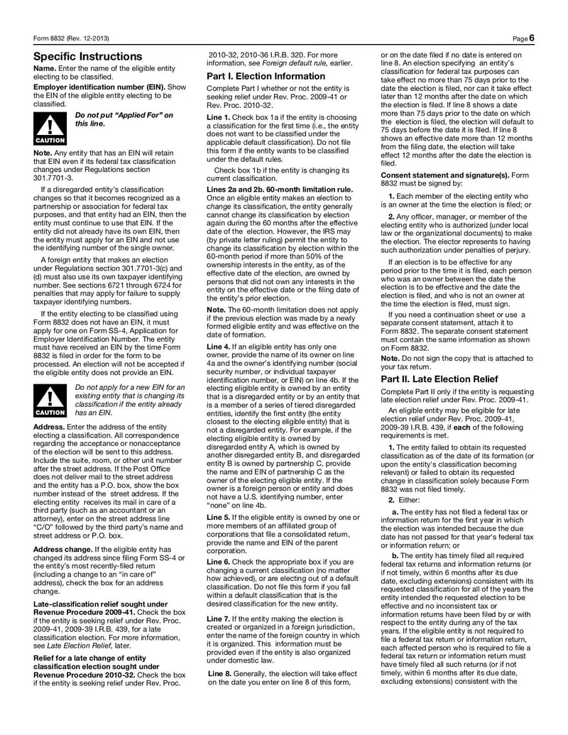 Large thumbnail of Form 8832 - Dec 2013