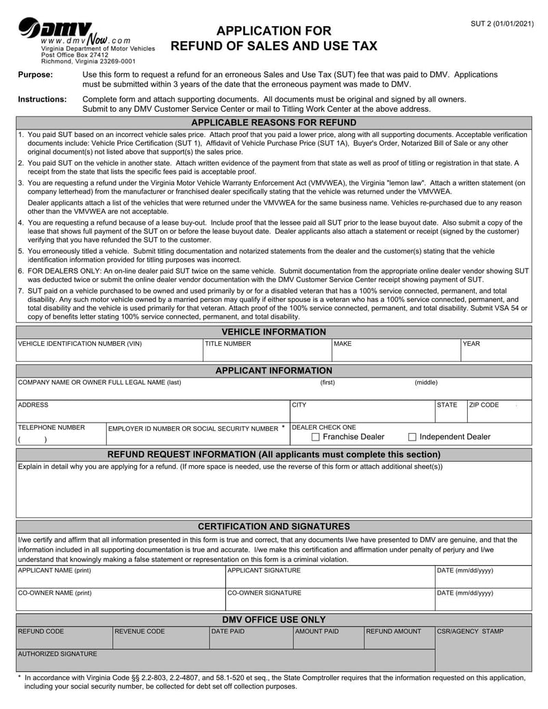 Large thumbnail of Form SUT 2