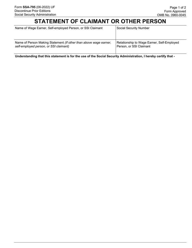 Large thumbnail of Form SSA-795