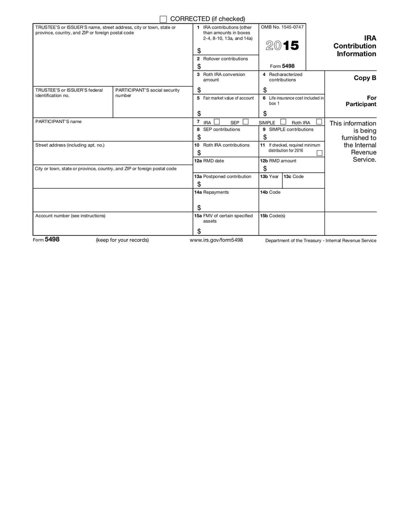 Large thumbnail of Form 5498 - Jan 2015