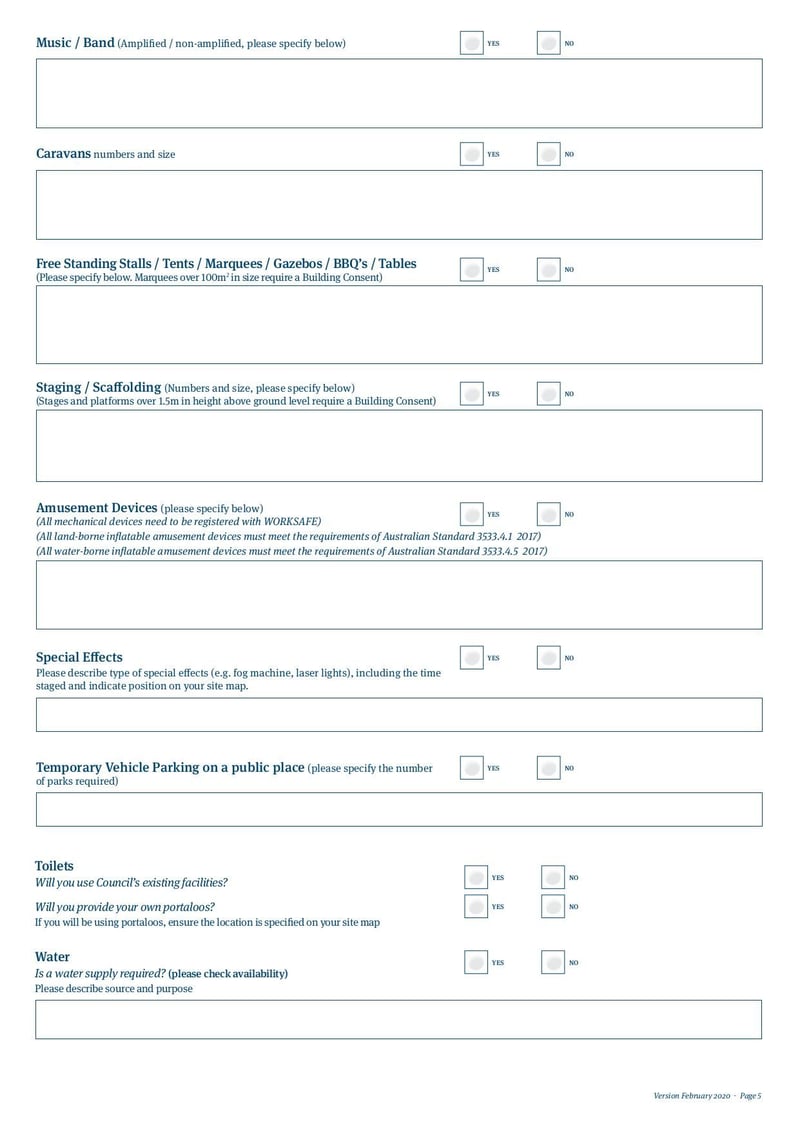 Large thumbnail of Application for Events and Activities Permit V3 - Feb 2020