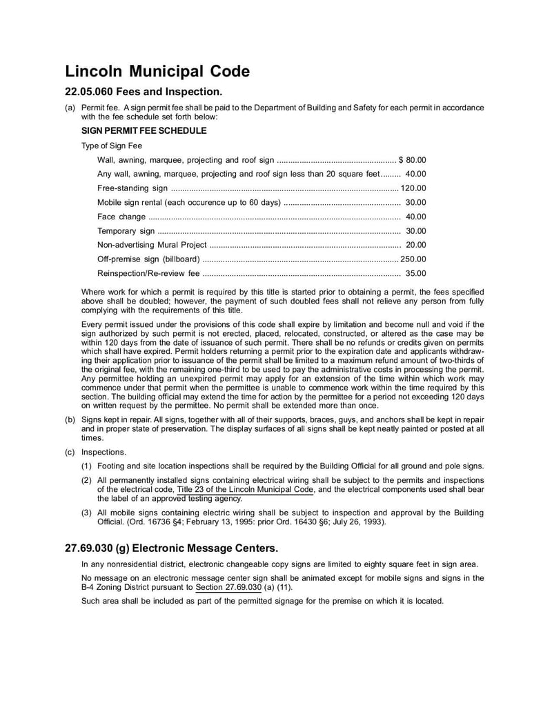 Large thumbnail of Application for Sign Permit Form - Jul 2019