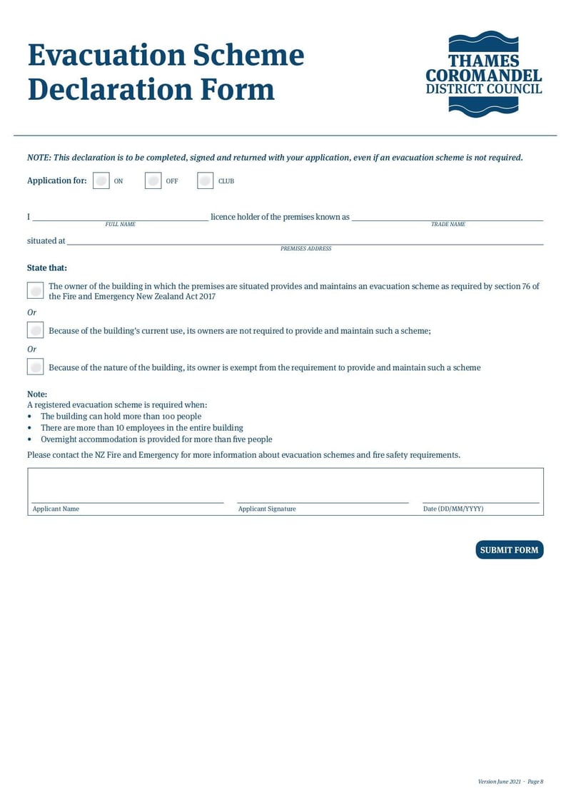 Large thumbnail of New Club Licence Application Form - Jun 2021