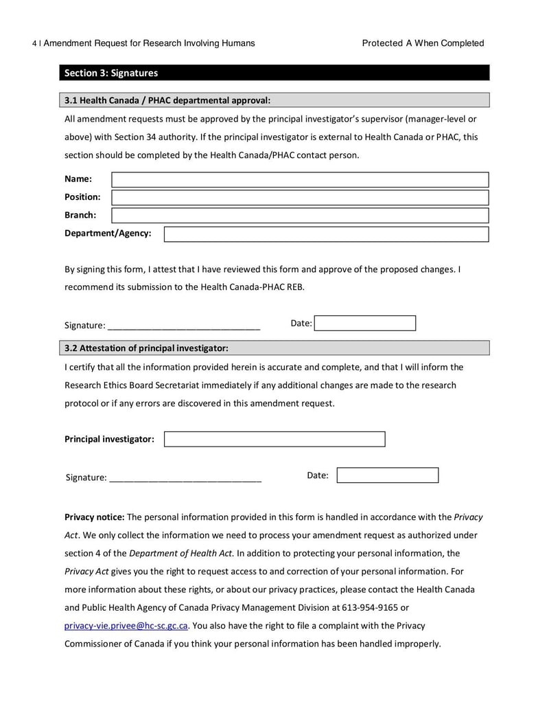 Large thumbnail of Amendment Request for Research Involving Humans - Mar 2022