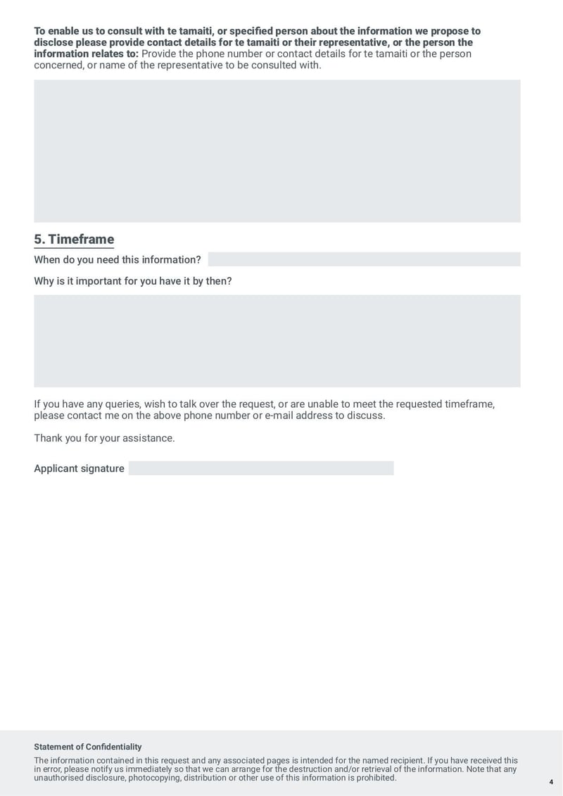 Large thumbnail of Form to Request Info from Oranga Tamariki - Oct 2021