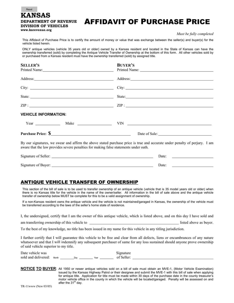 Large thumbnail of Form TR-11