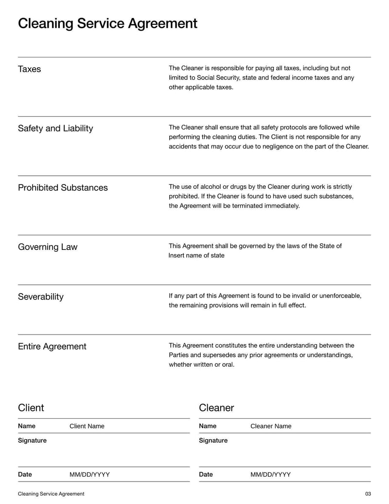 Service Agreement Template for New Zealand for establishing terms of service delivery between parties