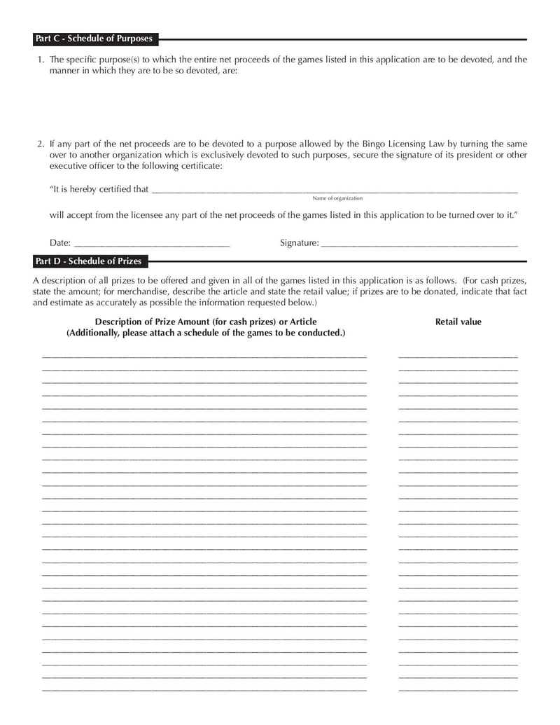 Large thumbnail of Application for a Bingo License - Mar 2016