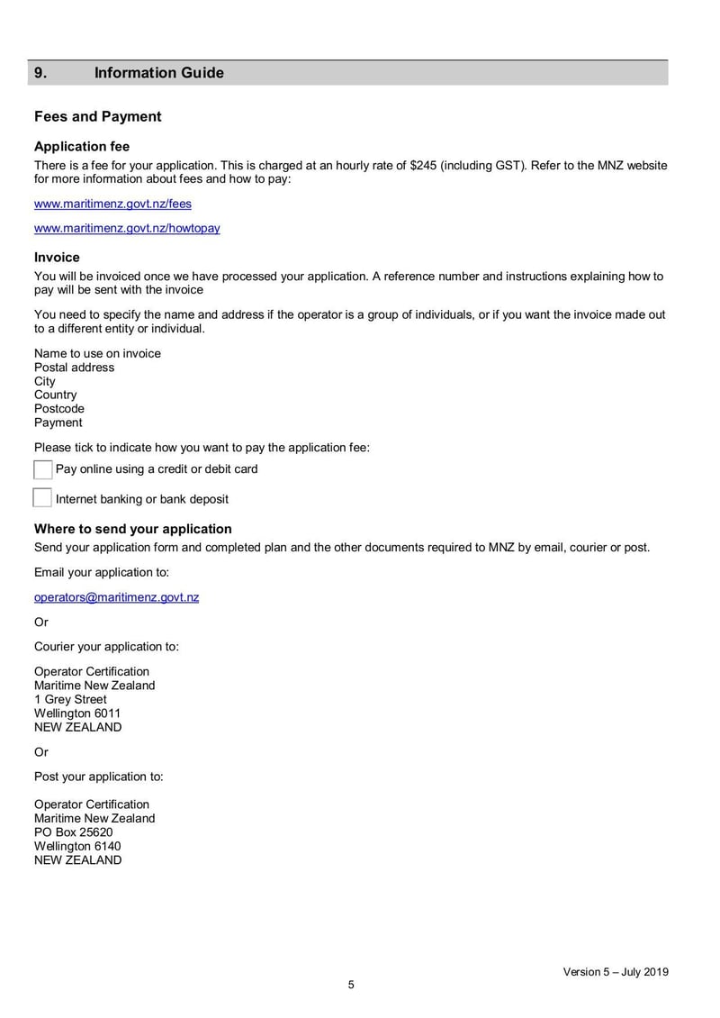 Large thumbnail of Form MSF031 Application for Issue or Re-Issue of a Certificate of International Voyage - Jul 2019