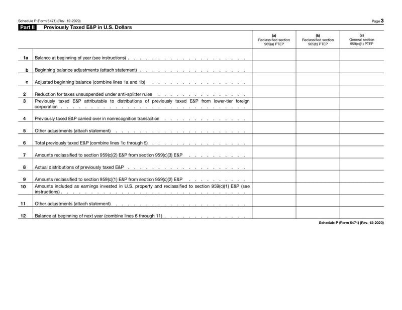 Large thumbnail of Schedule P (Form 5471) - Dec 2020