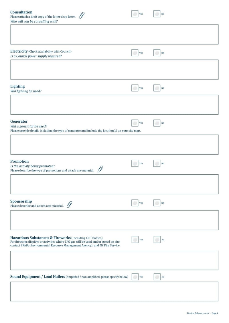 Large thumbnail of Application for Events and Activities Permit V3 - Feb 2020