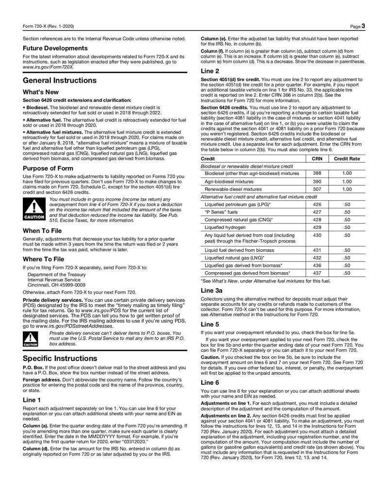 Large thumbnail of Form 720-X - Jan 2020