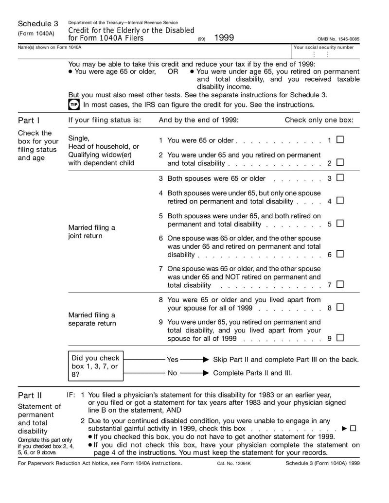 Form 1040A (Schedule 3) Fill and sign online with Lumin
