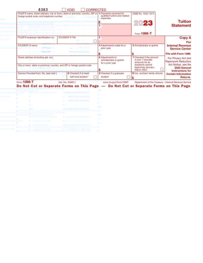 Large thumbnail of Form 1098-T - Nov 2022