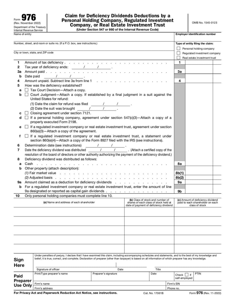 Large thumbnail of Form 976 - Nov 2022