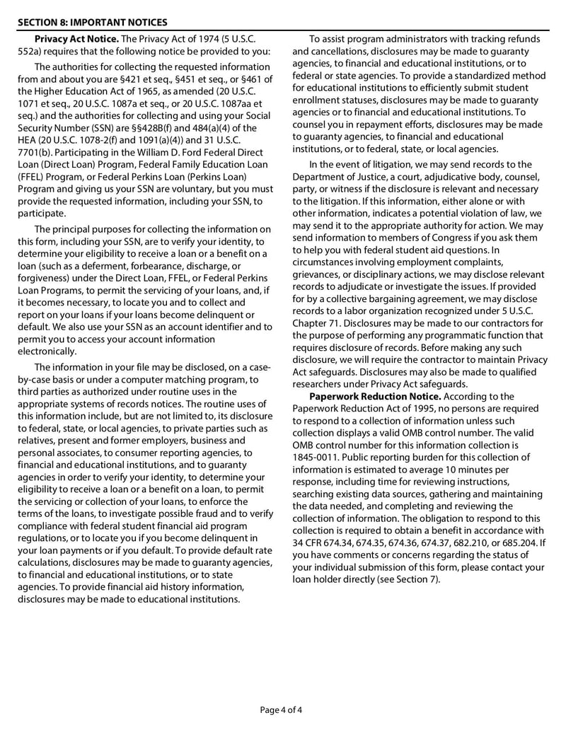 Large thumbnail of Federal Direct Consolidation Loan Application and Promissory Note - Aug 2021