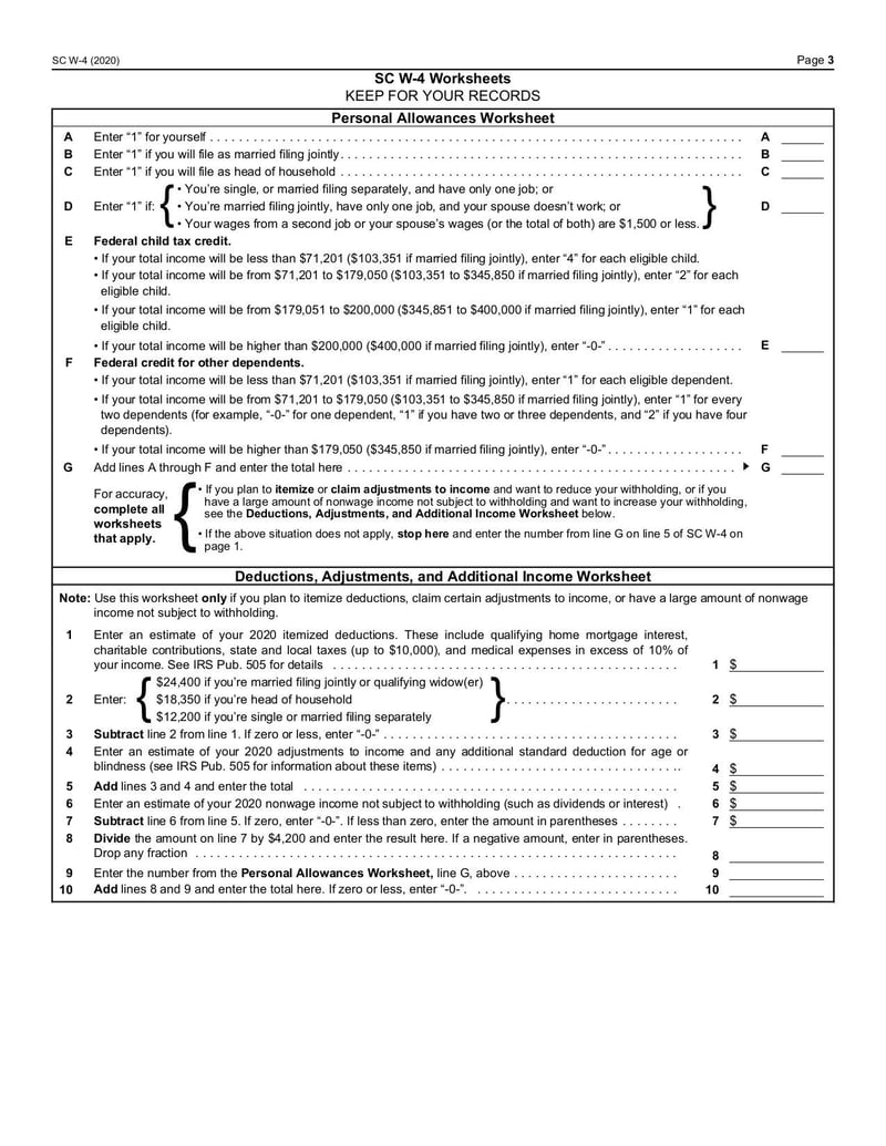 form sc w-4 - sc | fill and sign online with lumin