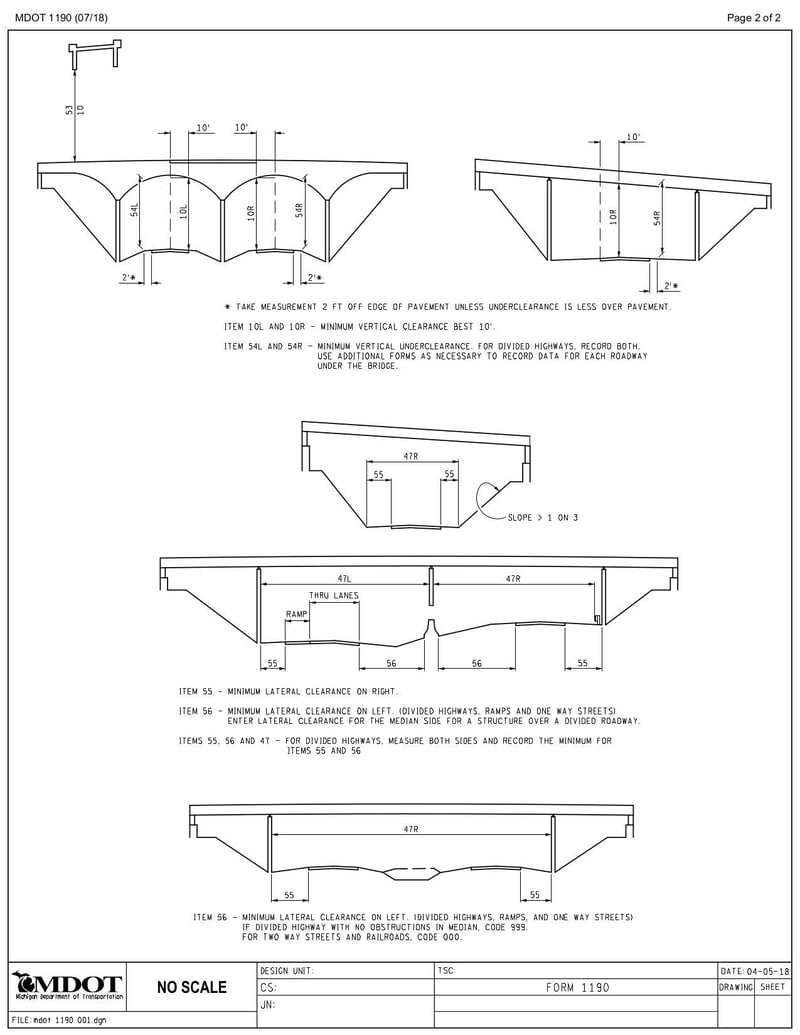 Large thumbnail of MDOT Form 1190M - Jul 2018