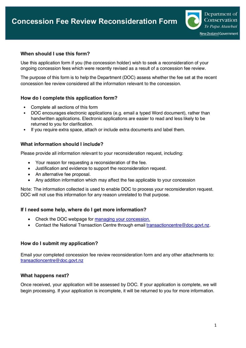 Large thumbnail of Concession Fee Review Reconsideration Form - Sep 2021