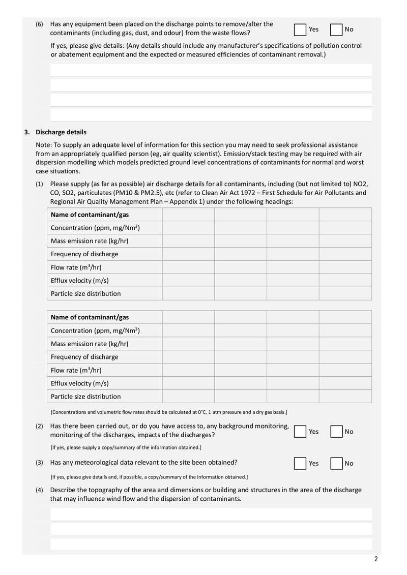 Large thumbnail of Form 5a Discharge Permit Application to Discharge Contaminants to Air - Mar 2021