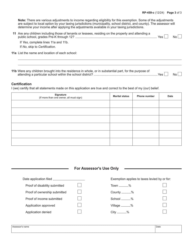 Large thumbnail of Form RP-459-C - 2024