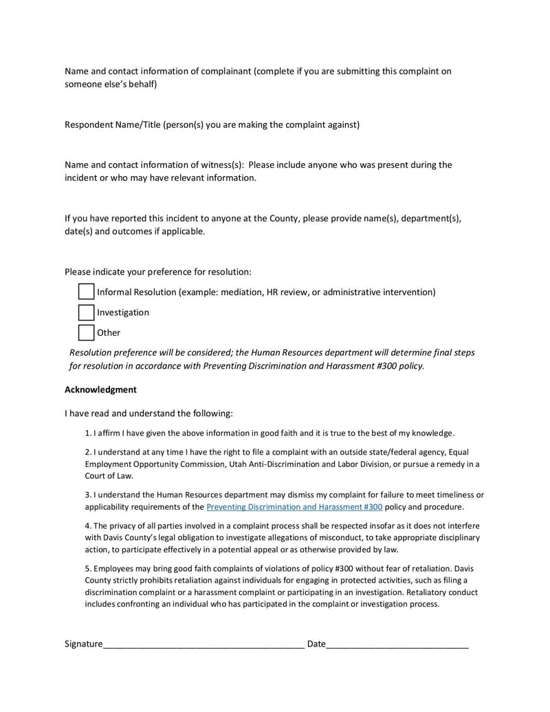 Large thumbnail of Harassment Discrimination Intake - Feb 2022