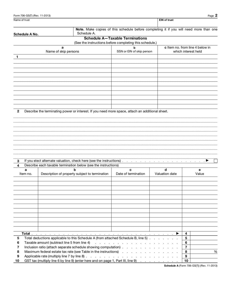 Large thumbnail of Form 706-GS (T) - Nov 2013