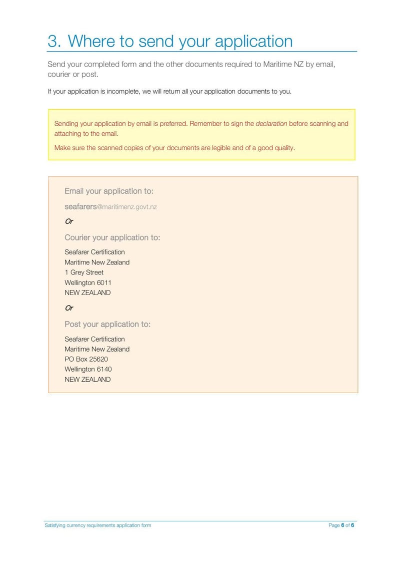 Large thumbnail of Satisfying Currency Requirements Application Form - Oct 2021