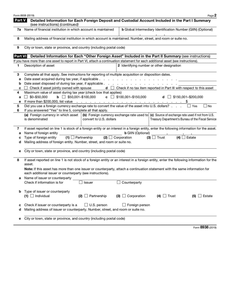 Large thumbnail of Form 8938 - Dec 2019