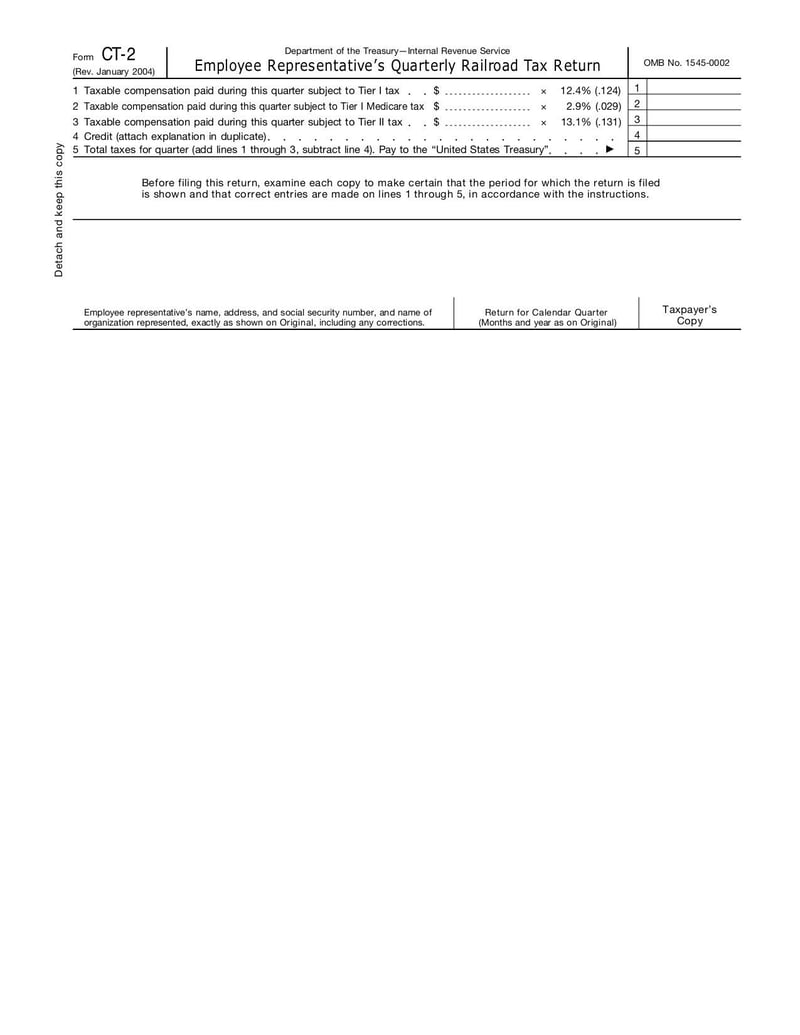 Large thumbnail of Form CT-2 - Jan 2004