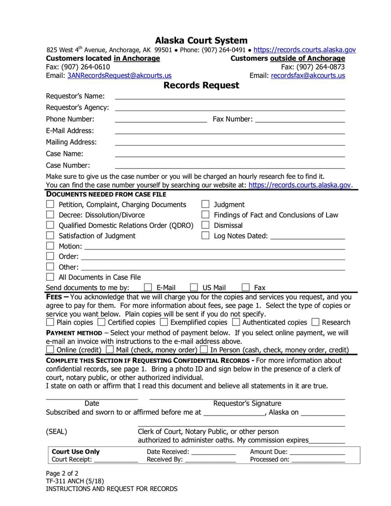 Large thumbnail of Form TF-311 ANCH - May 2018