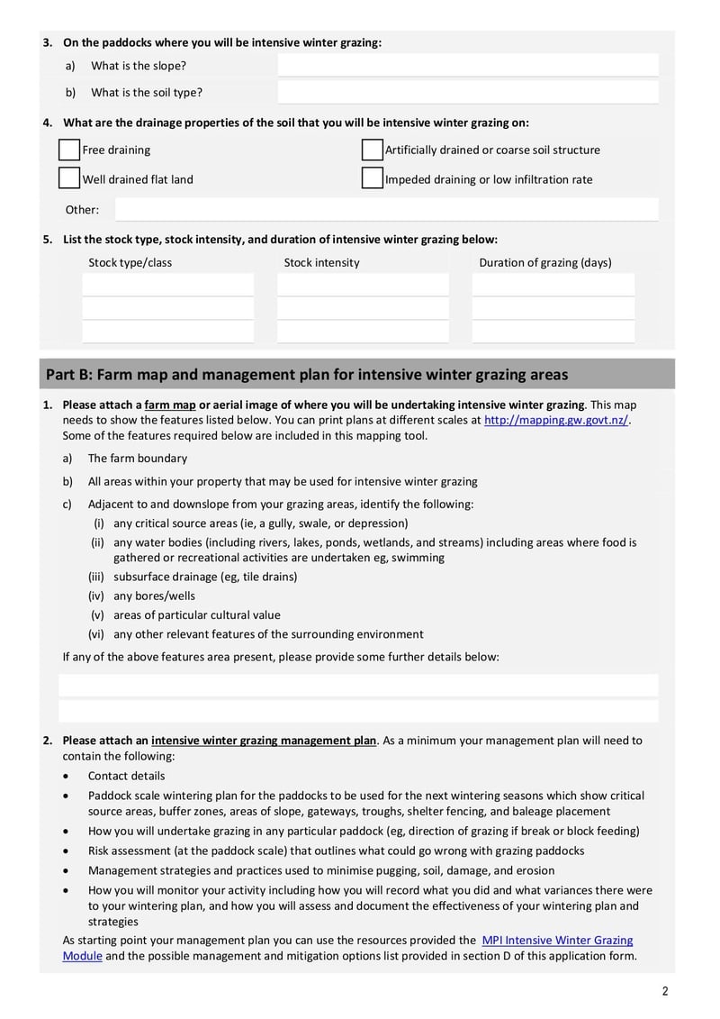 Large thumbnail of Form 3d Discharge Permit Application Land Use Consent Application for Intensive Winter Grazing - Sep 2022
