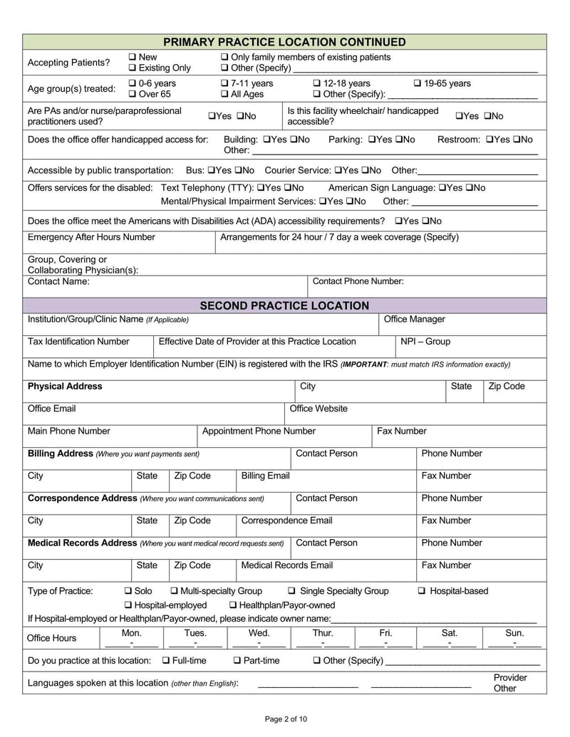 Large thumbnail of Louisiana Standardized Credentialing Application