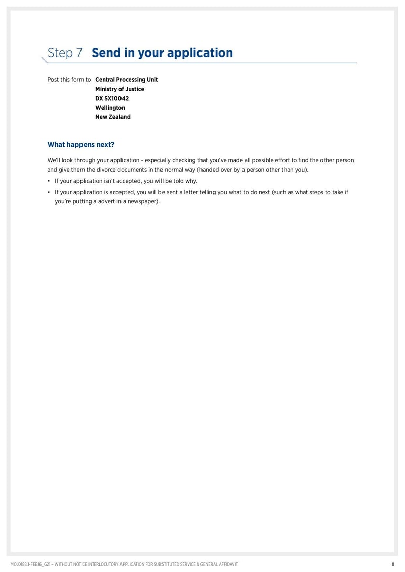 Large thumbnail of G21 Application for Substituted Service and General Affidavit - Oct 2018