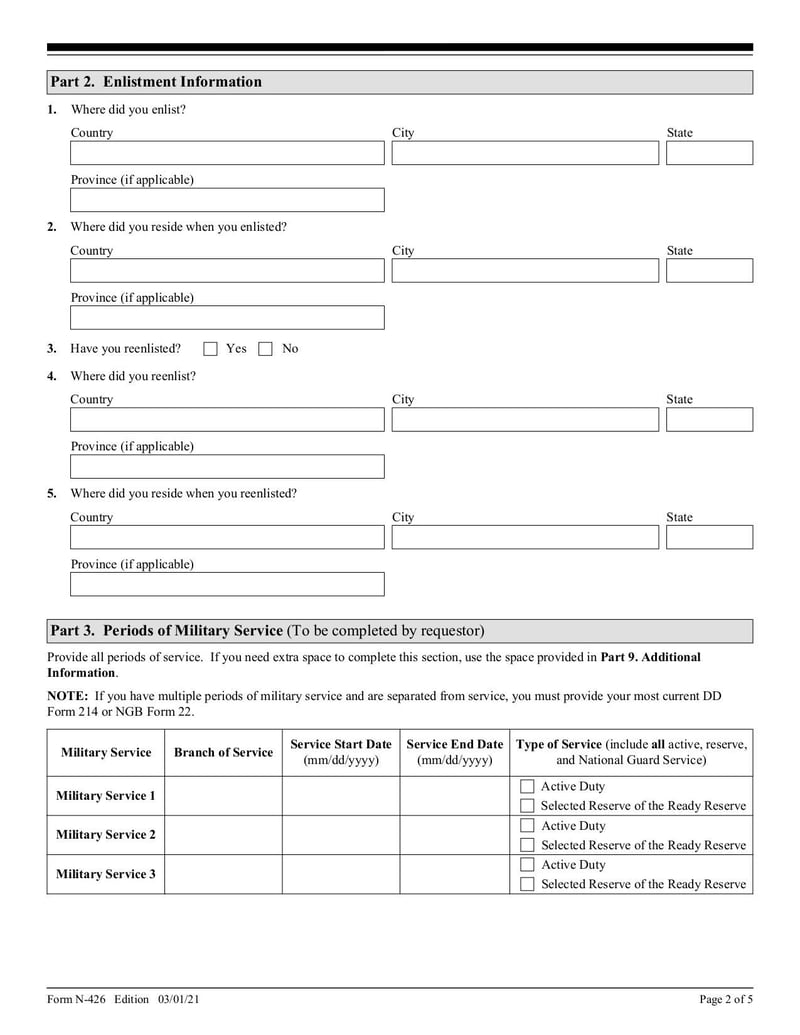 Large thumbnail of Form N-426 - Mar 2023