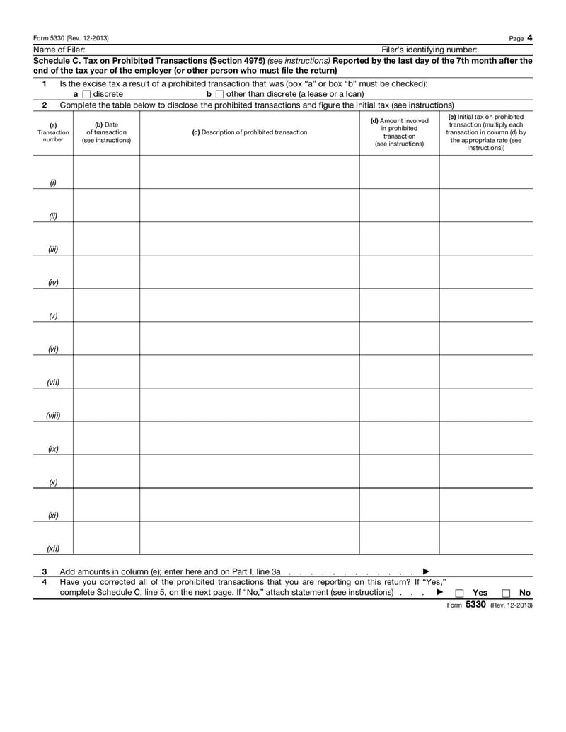 Large thumbnail of Form 5330 - Dec 2013