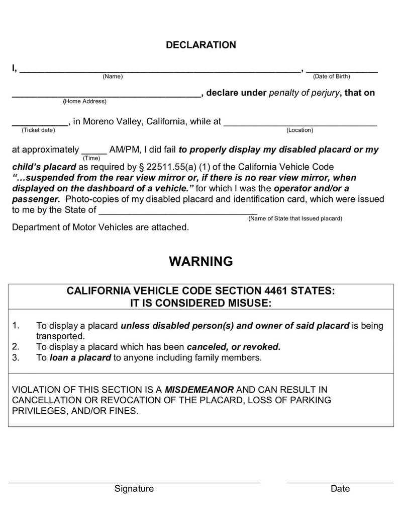 Large thumbnail of Parking Ticket Contest Form - Jan 2014